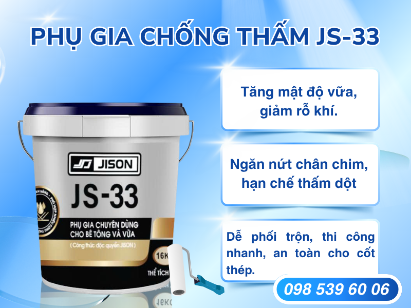 Phụ gia chống thấm Js33