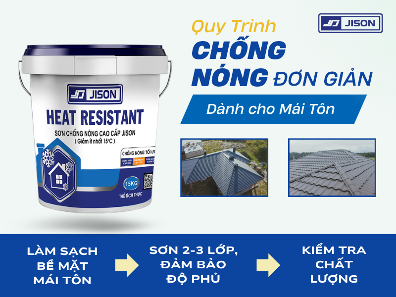 Cách sử dụng sơn chống nóng 