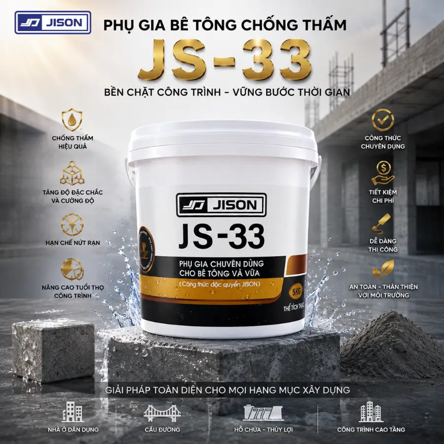Phụ gia chống thấm JS33 Jison