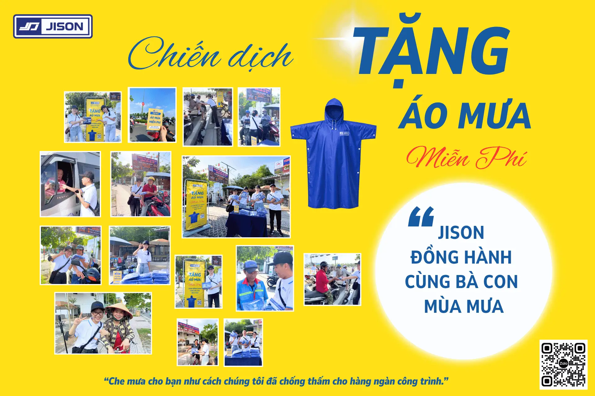 Jison Đồng Hành Cùng Bà Con Mùa Mưa