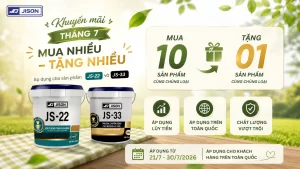 Chương trình khuyến mãi JISON tháng 7/2026 – Mua 10 tặng 1 sản phẩm JS-22 và JS-33